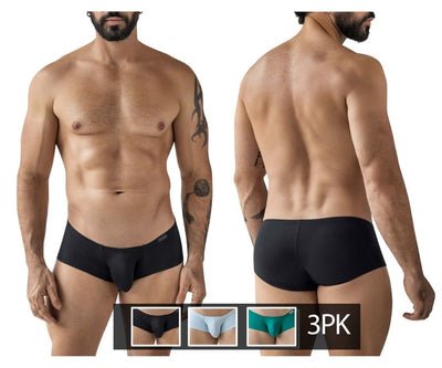 Clever 229960 3PK Australian Latin Trunks Color Multi-colored