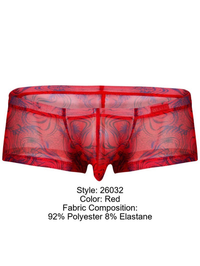Clever 26032 Calipso Trunks Color Red - Bold Sophistication