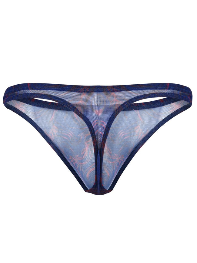 Clever 26037 Experience Bold Sensuality with the Clever 26037 Calipso Thongs in Blue Color Blue