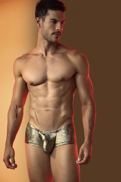 Clever 26042 Atlas Trunks - Bold and Sophisticated Gold Metallic Design Color Gold