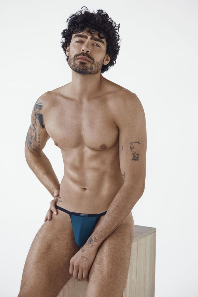 Clever Moda 26158 Men's Underwear Boreas Briefs Color Petrol Blue
