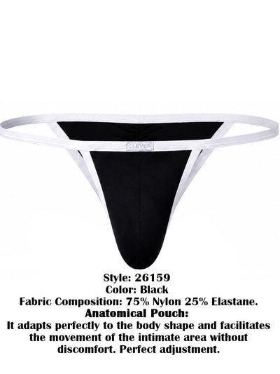 Clever Moda 26159 Men's Underwear Boreas Briefs Color Black