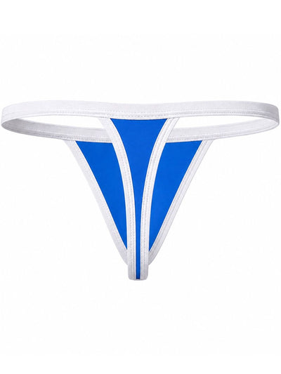 Clever Moda 26160 Men's Underwear Boreas Thongs Minimalist Style Color Turquoise