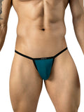 Clever Moda 26161 Men's Underwear Boreas Sleek Thongs Color Petrol Blue