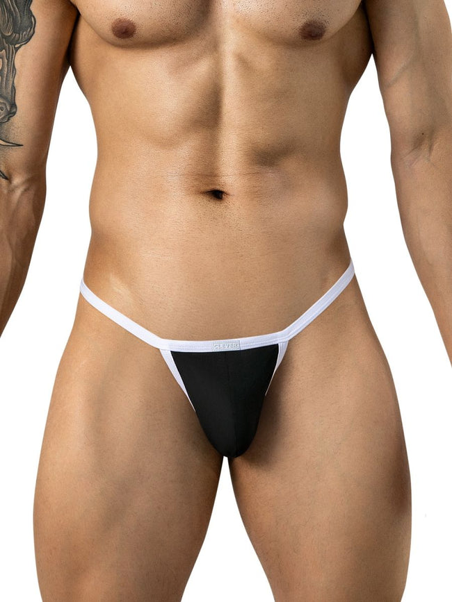 Clever Moda 26162 Men's Underwear Boreas Thongs Color Black