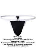Clever Moda 26162 Men's Underwear Boreas Thongs Color Black