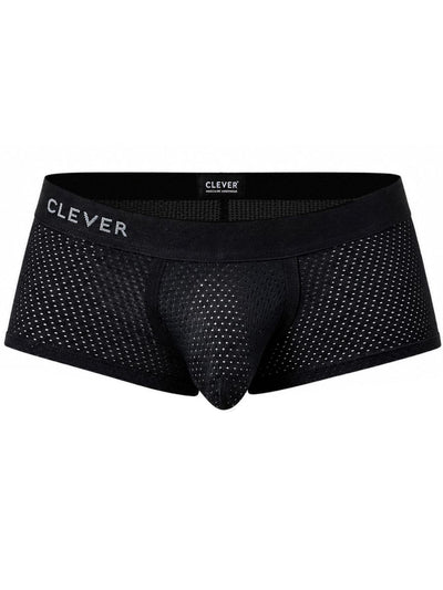 Clever Moda 26184 Men's Underwear Ulises Trunks Modern Comfort Color Black