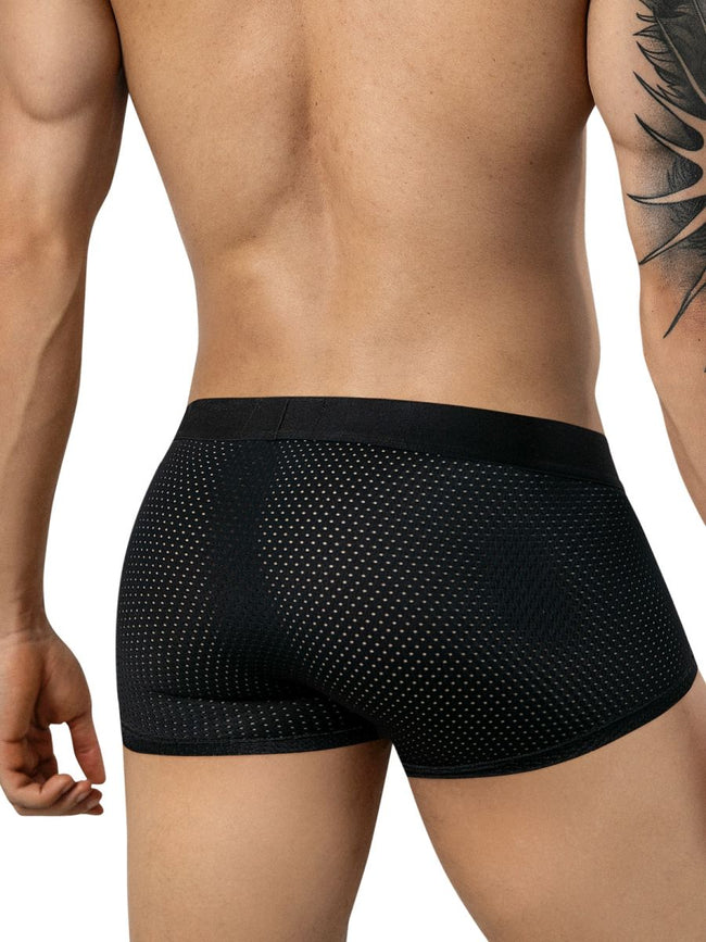 Clever Moda 26184 Men's Underwear Ulises Trunks Modern Comfort Color Black