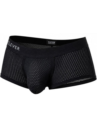 Clever Moda 26184 Men's Underwear Ulises Trunks Modern Comfort Color Black