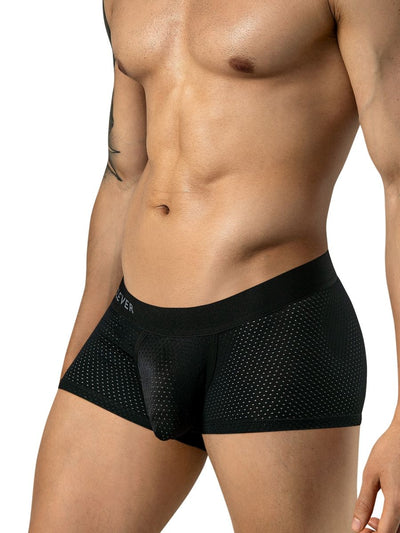 Clever Moda 26184 Men's Underwear Ulises Trunks Modern Comfort Color Black