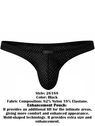 Clever Moda 26188 Men's Underwear Ulises Briefs Color Black