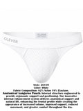 Clever Moda 26189 Men's Underwear Ulises Thongs Color White