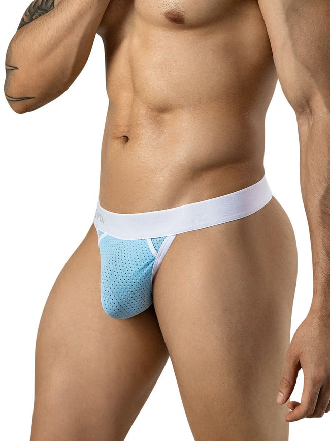 Clever Moda 26190 Men's Underwear Ulises Ergonomic Thongs Color Light Blue