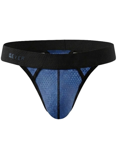 Clever Moda 26191 Men's Underwear Ulises Sleek Thongs Color Steel Blue