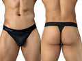 Clever Moda 26192 Men's Underwear Ulises Thongs Stylish Ergonomic Fit Color Black