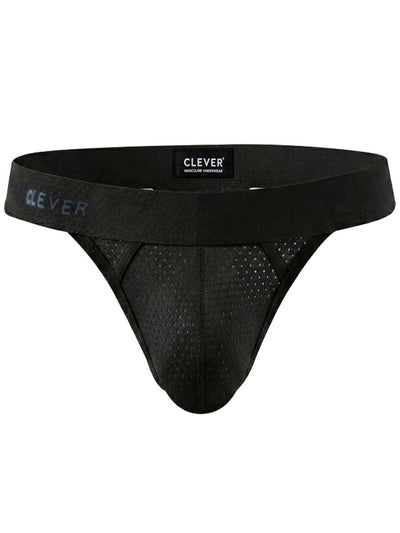 Clever Moda 26192 Men's Underwear Ulises Thongs Stylish Ergonomic Fit Color Black