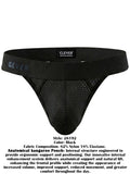 Clever Moda 26192 Men's Underwear Ulises Thongs Stylish Ergonomic Fit Color Black