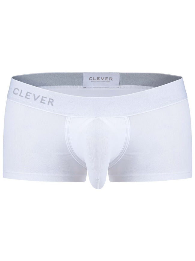 Clever 26207 Men's Underwear Mompox Trunks Sleek Ergonomic Fit Color White