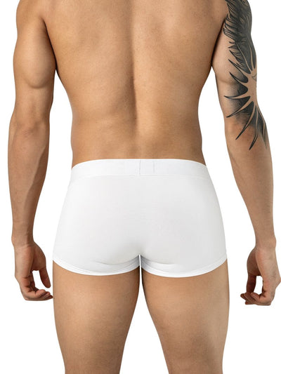 Clever 26207 Men's Underwear Mompox Trunks Sleek Ergonomic Fit Color White