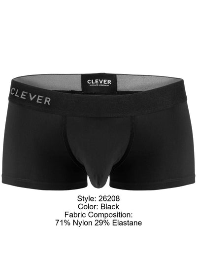 Clever 26208 Men's Underwear Mompox Trunks Color Black