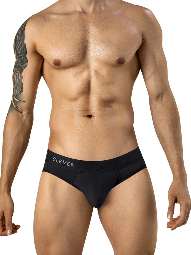 Clever 26210 Men's Underwear Salento Ergonomic Supportive Briefs Color Black