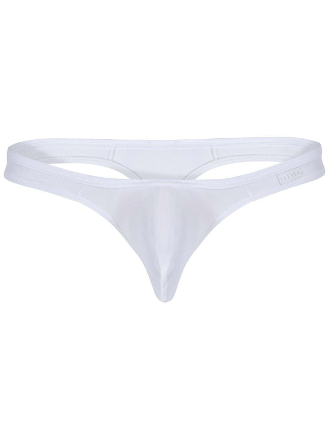 Clever 26211 Men's Underwear Murillo Thongs Sleek Minimalist Fit Color White