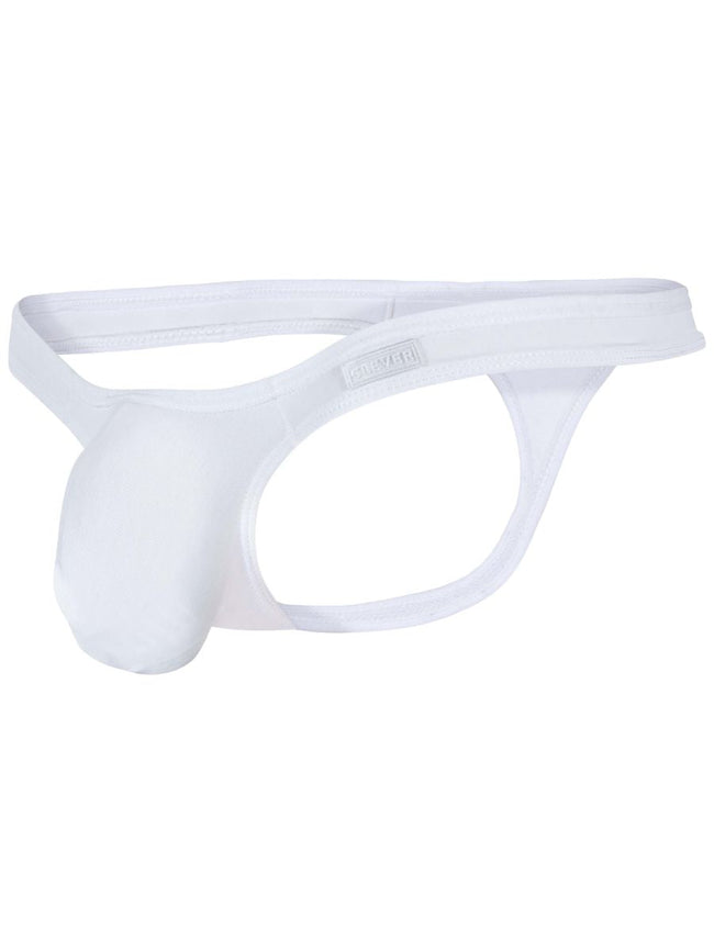 Clever 26211 Men's Underwear Murillo Thongs Sleek Minimalist Fit Color White