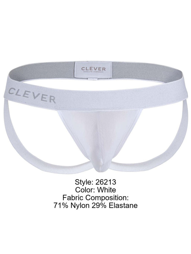 Clever 26213 Men's Underwear Giron Athletic Support Jockstrap Color White