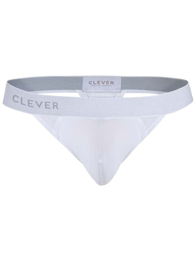 Clever 26219 Men's Underwear Marsella Thongs for Sleek Minimalist Comfort Color White