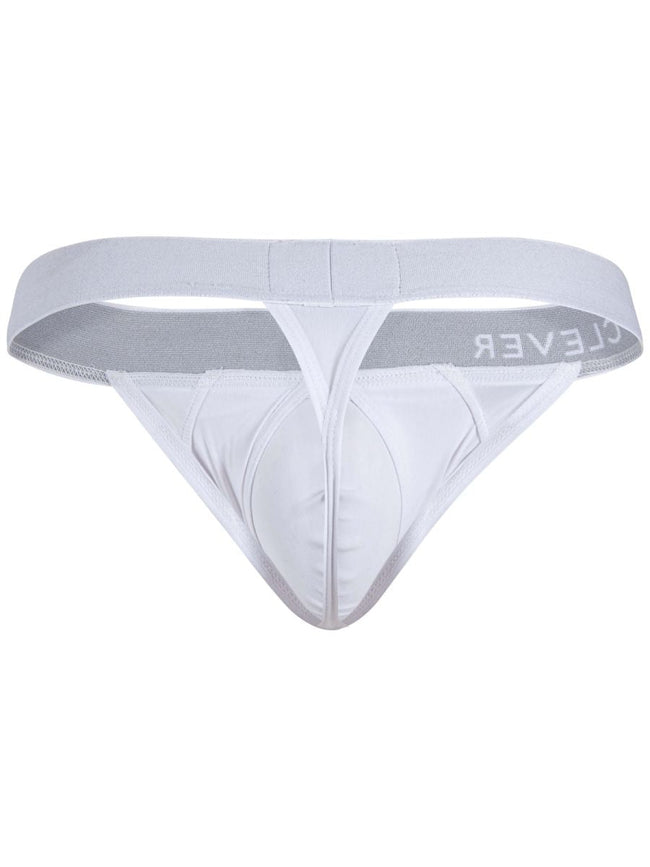 Clever 26219 Men's Underwear Marsella Thongs for Sleek Minimalist Comfort Color White