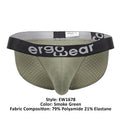 ErgoWear EW1678 MAX FLOW Bikini Color Smoke Green