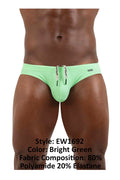 ErgoWear EW1692 X4D SW Swim Briefs Color Bright Green
