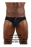ErgoWear EW1694 X4D SW Swim Briefs Color Jet Black