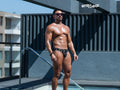 ErgoWear EW1766 X4D SW Swim Briefs Color Black-White