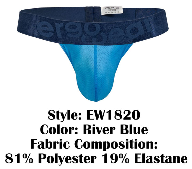 ErgoWear EW1820 MAX BOLD SE G-String Color River Blue