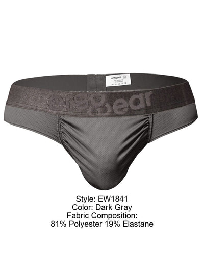 ErgoWear EW1841 Men's Underwear FEEL SE Sleek Ergonomic Thong Color Dark Gray