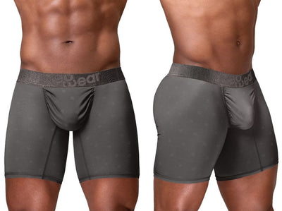 ErgoWear EW1844 Men's Underwear FEEL SE Boxer Briefs for Superior Support Color Dark Gray