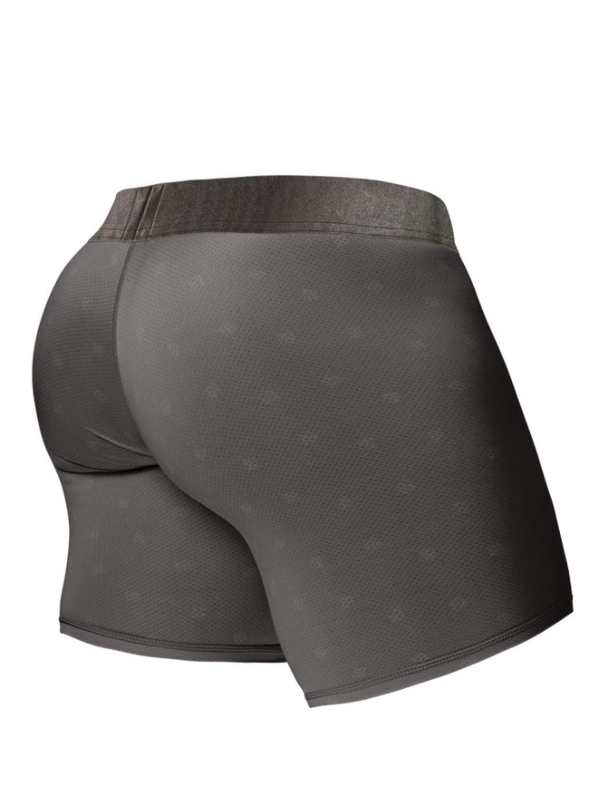 ErgoWear EW1844 Men's Underwear FEEL SE Boxer Briefs for Superior Support Color Dark Gray