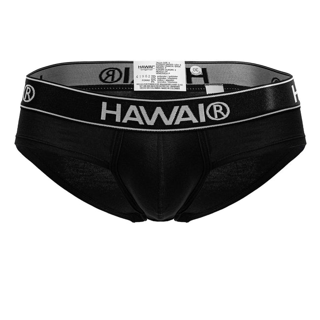 HAWAIR 41962 Cotton blend Briefs Color Black-01