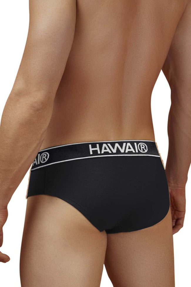 HAWAIR 41962 Cotton blend Briefs Color Black-01