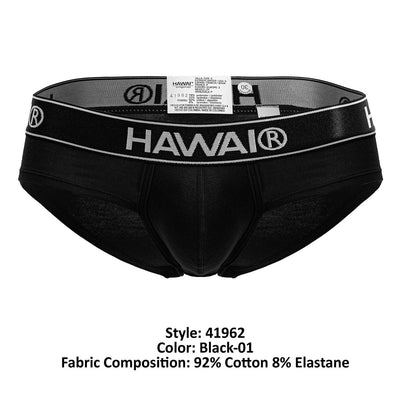 HAWAIR 41962 Cotton blend Briefs Color Black-01