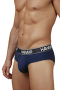 HAWAIR 41962 Cotton blend Briefs Color Dark Blue-01