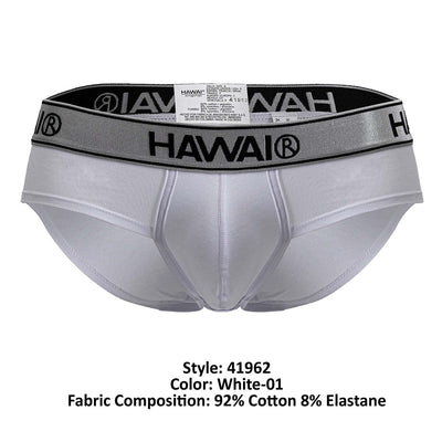 HAWAIR 41962 Cotton blend Briefs Color White-01