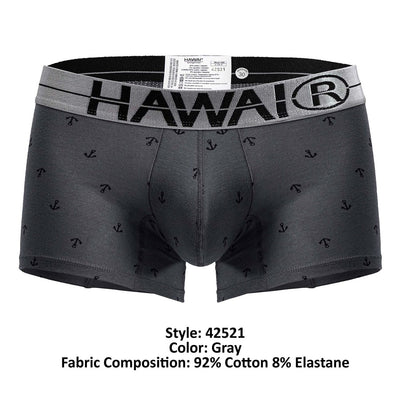 HAWAIR 42521 Cotton blend Trunks Color Gray