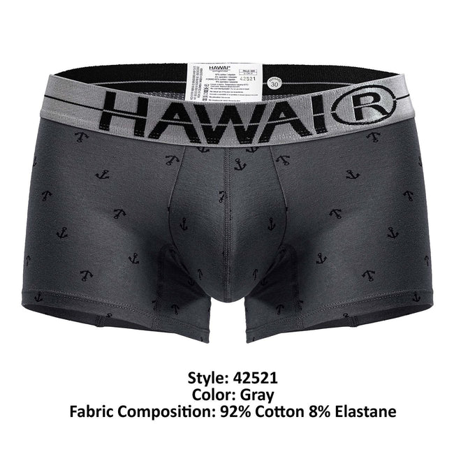 HAWAIR 42521 Cotton blend Trunks Color Gray