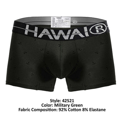 HAWAIR 42521 Cotton blend Trunks Color Military Green