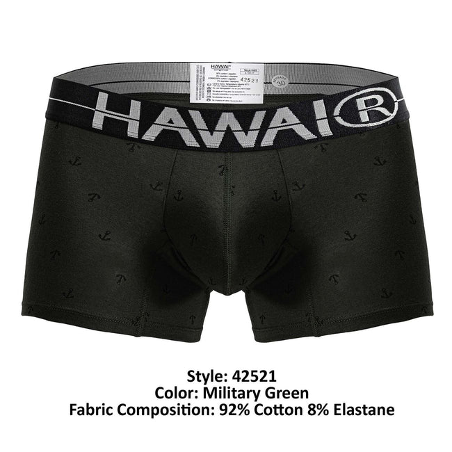 HAWAIR 42521 Cotton blend Trunks Color Military Green