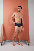 HAWAIR 42530 Printed Microfiber Briefs Color Blue