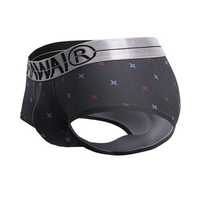 HAWAIR 42530 Printed Microfiber Briefs Color Gray