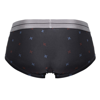HAWAIR 42530 Printed Microfiber Briefs Color Gray